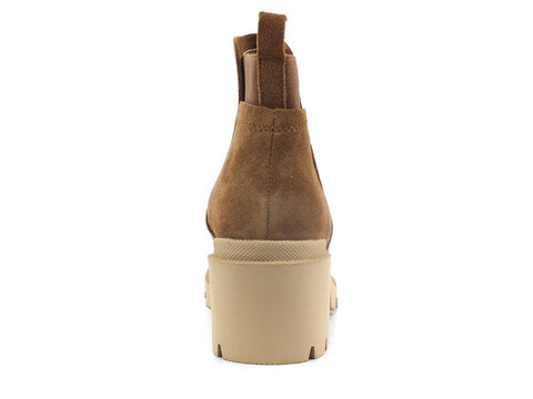 STEVE MADDEN Advisor Stivaletto Polacco Suede Chestnut ADVI03S1 - Sandrini Calzature e Abbigliamento