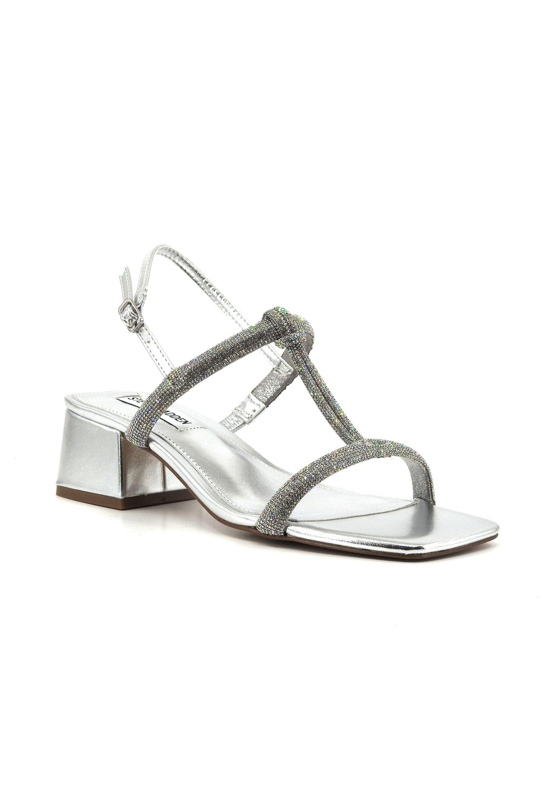 STEVE MADDEN Alta Sandalo Donna Silver ALTA02S1 - Sandrini Calzature e Abbigliamento