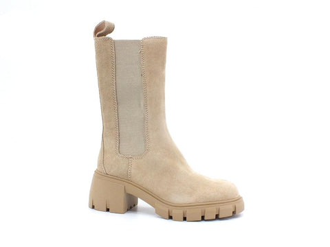 STEVE MADDEN AQ-Hype Stivale Elastici Combact Sand Beige AQ-HYPE - Sandrini Calzature e Abbigliamento