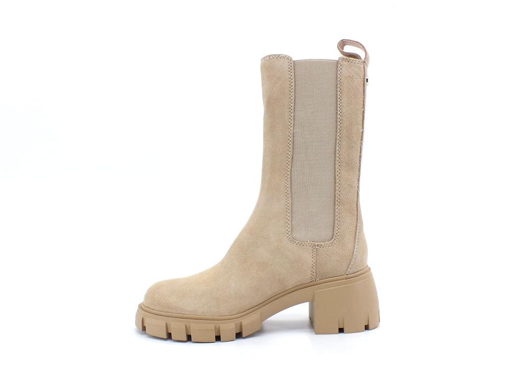 STEVE MADDEN AQ-Hype Stivale Elastici Combact Sand Beige AQ-HYPE - Sandrini Calzature e Abbigliamento