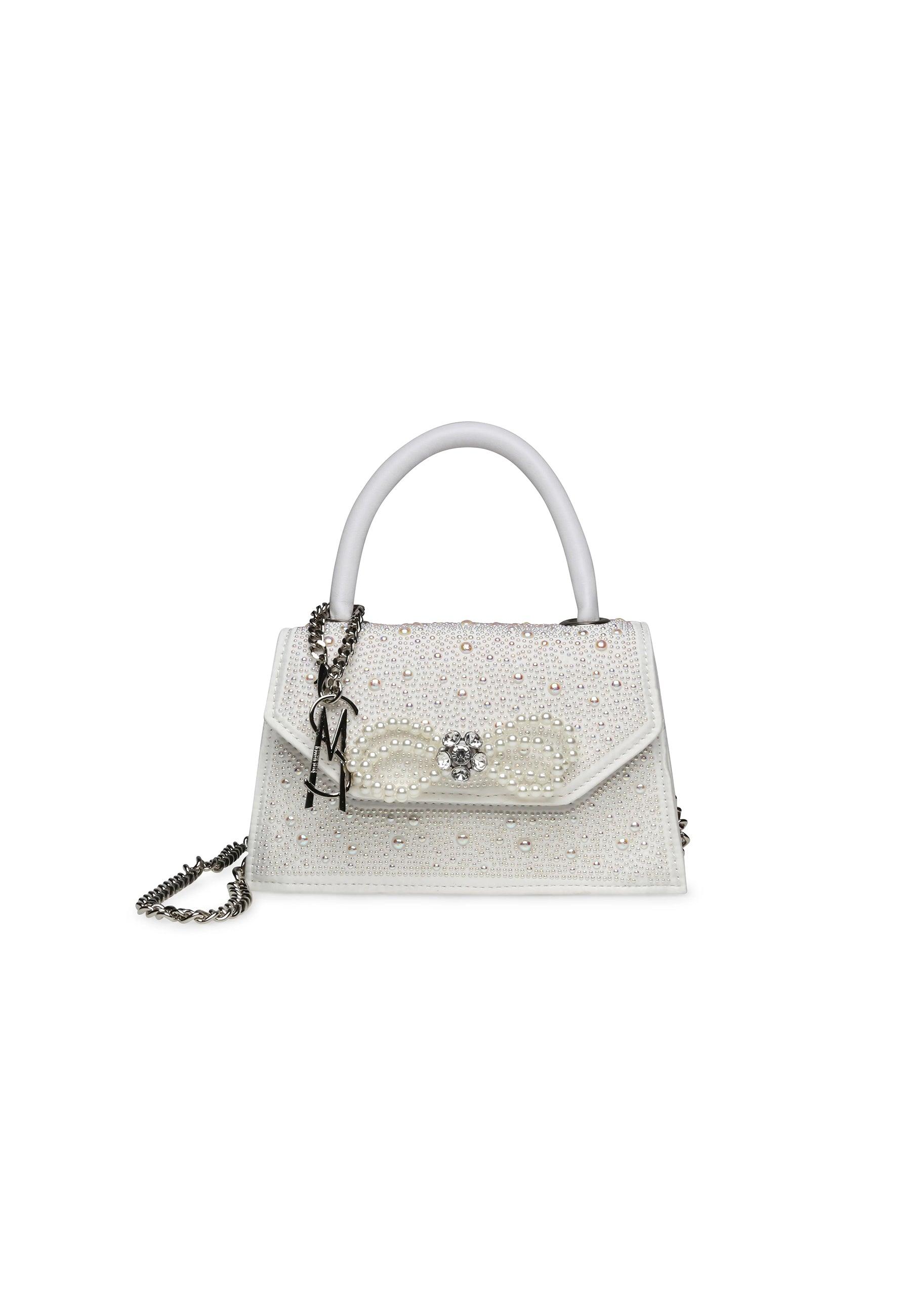 STEVE MADDEN Borsa Mini Satchel Perle White BADORE - Sandrini Calzature e Abbigliamento