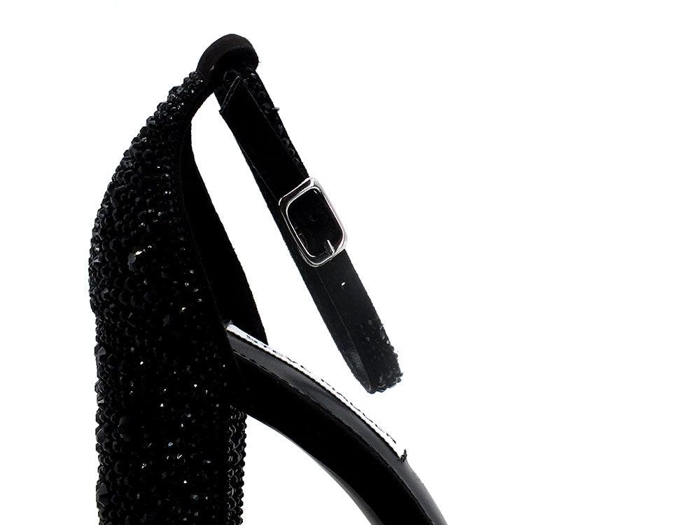 STEVE MADDEN Carrson-G Sandalo Tacco Strass Black Stone CARR05S1 - Sandrini Calzature e Abbigliamento