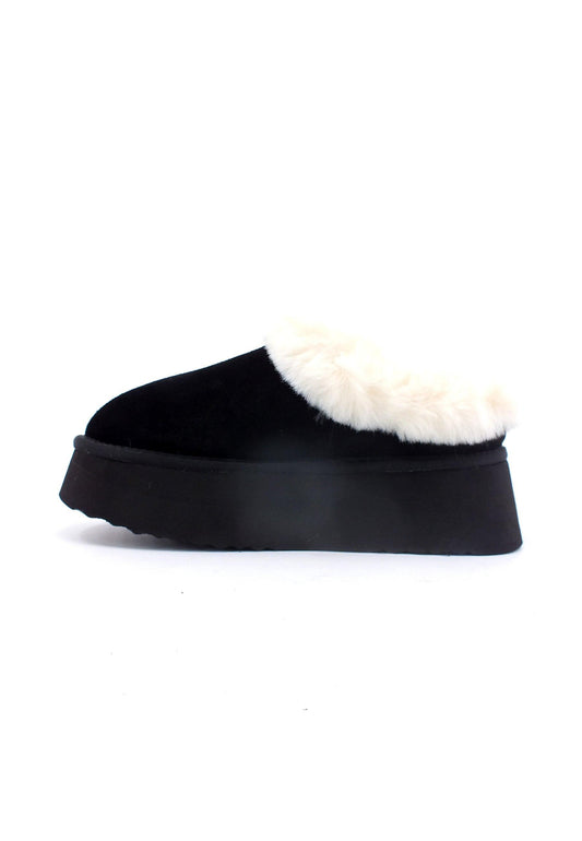 STEVE MADDEN Chaplin Ciabatta Pelo Donna Black CHAP02S1 - Sandrini Calzature e Abbigliamento