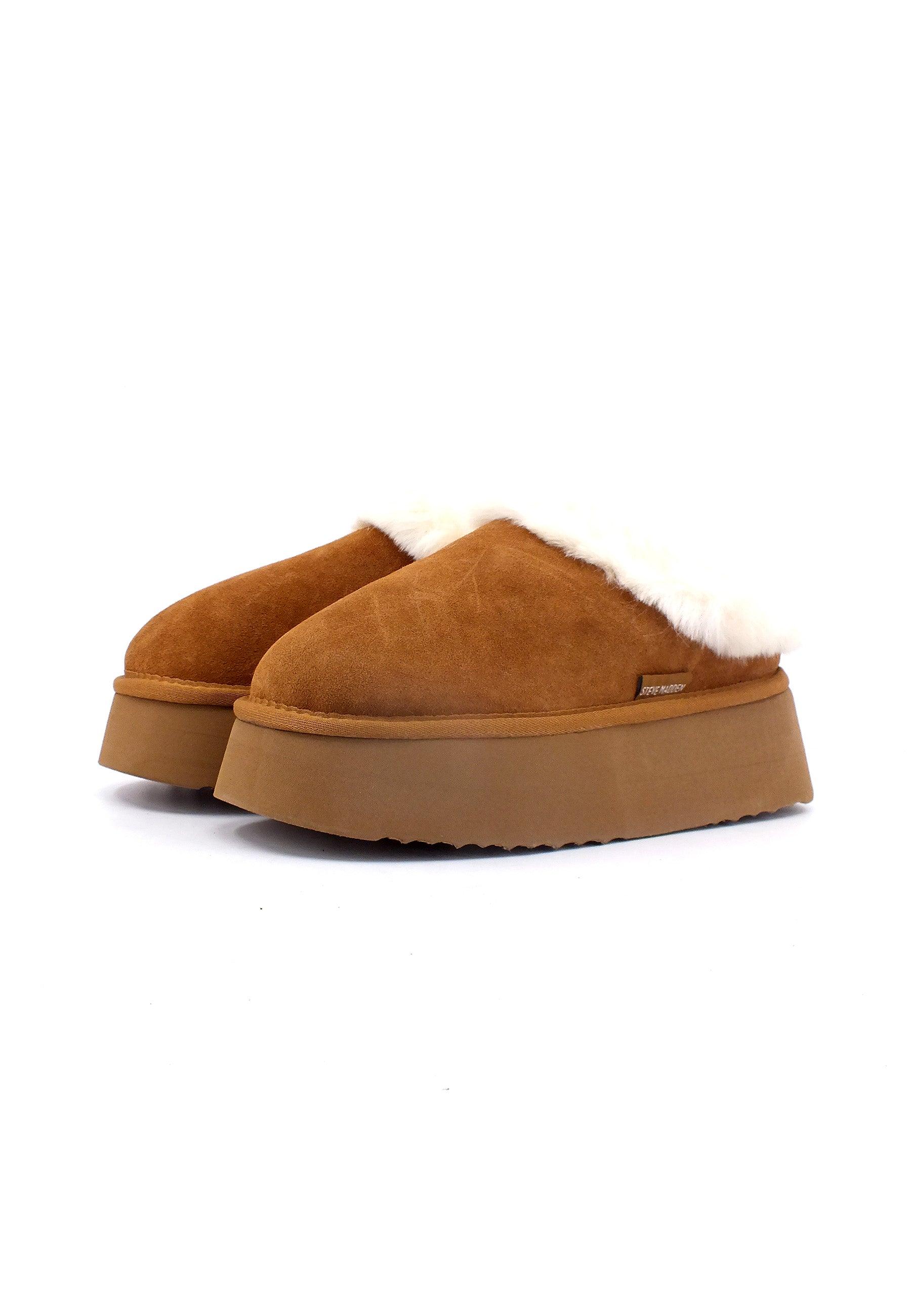 STEVE MADDEN Chaplin Ciabatta Pelo Donna Chesnut CHAP02S1 - Sandrini Calzature e Abbigliamento