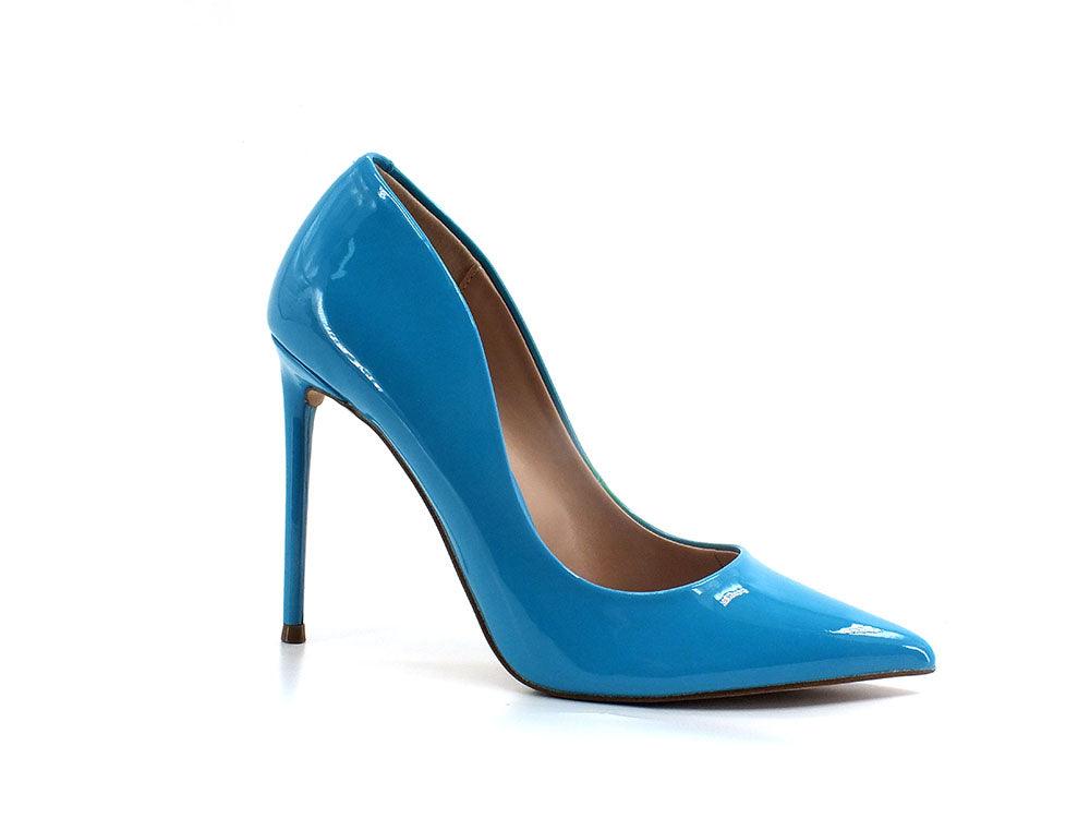 STEVE MADDEN Décolleté Tacco Polished Blu Bright Acqua VALA02S1 - Sandrini Calzature e Abbigliamento