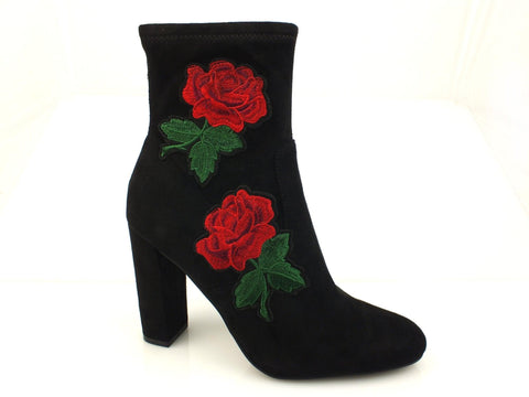 STEVE MADDEN Edition tronchetto tacco alto rose TESSUTO BLACK NERO - Sandrini Calzature e Abbigliamento