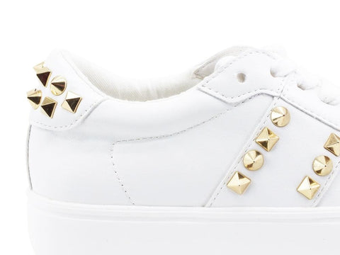 STEVE MADDEN Escalade Sneaker Platform Borchie White Gold ESCA07S1 - Sandrini Calzature e Abbigliamento
