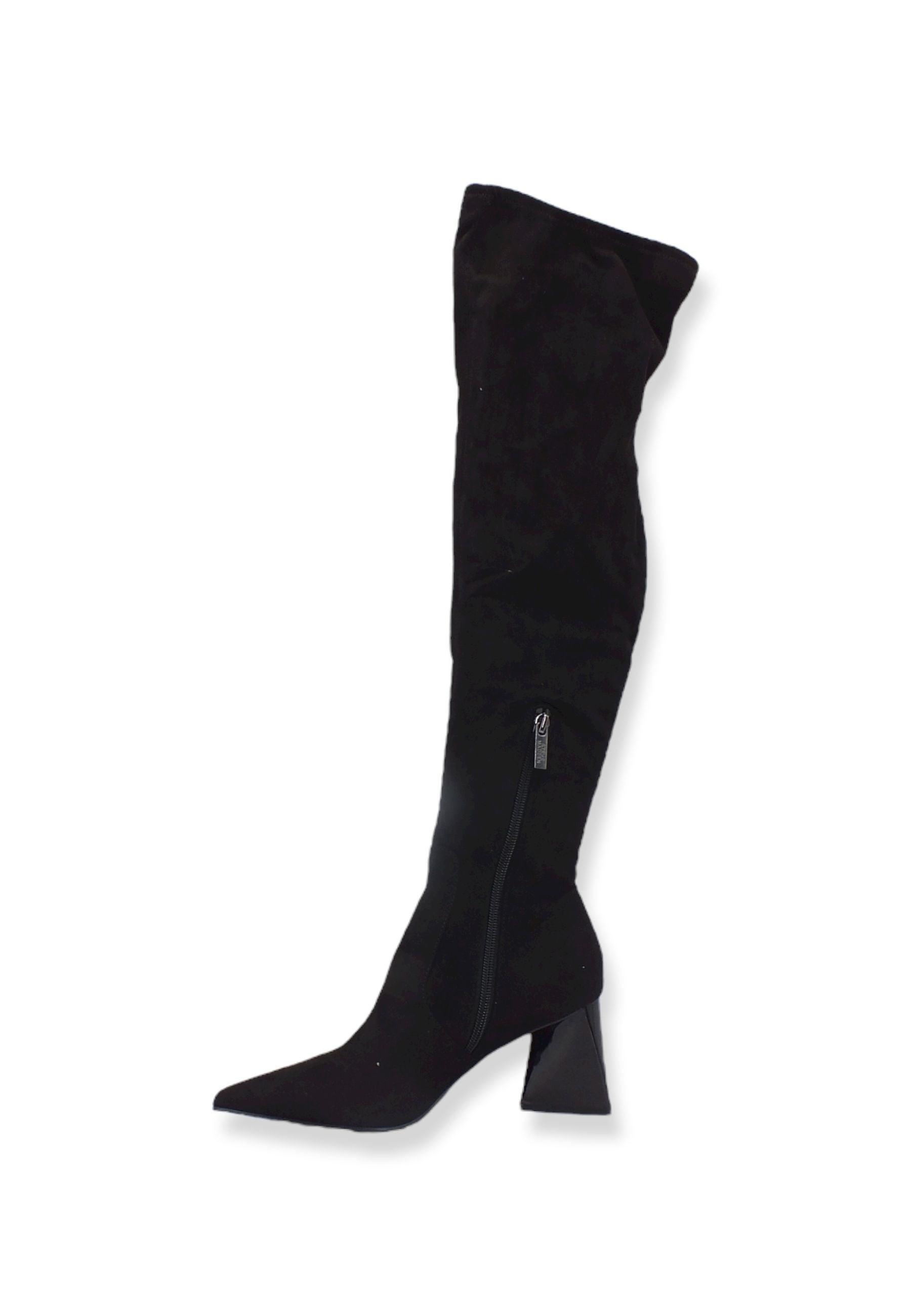 STEVE MADDEN Evermore Stivale Tacco Donna Black EVER06S1 - Sandrini Calzature e Abbigliamento