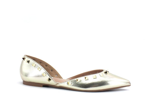 STEVE MADDEN Firenze Ballerina Donna Borchie Gold FIRE07S1 - Sandrini Calzature e Abbigliamento
