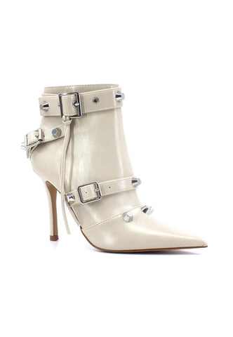 STEVE MADDEN Fortitude Stivaletto Tronchetto Donna Bone Bianco FORT10S1 - Sandrini Calzature e Abbigliamento