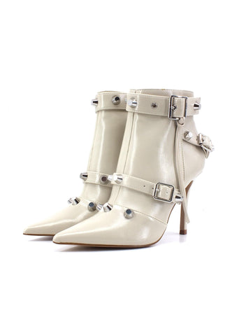 STEVE MADDEN Fortitude Stivaletto Tronchetto Donna Bone Bianco FORT10S1 - Sandrini Calzature e Abbigliamento