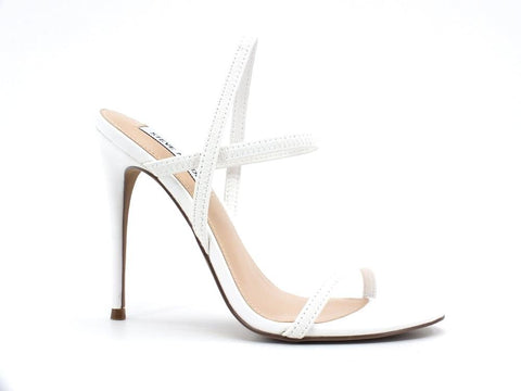 STEVE MADDEN Gabriella Sandalo Alto Elastici White GABR04S1 - Sandrini Calzature e Abbigliamento