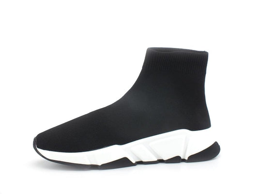 STEVE MADDEN Gametime 2 Sneaker Elastic Sock Hi Calzino Black GAME08S1 - Sandrini Calzature e Abbigliamento