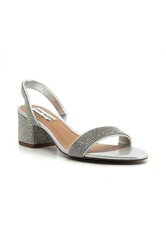 STEVE MADDEN Infused-R Sandalo Donna Crystal Argento INFU04S1 - Sandrini Calzature e Abbigliamento