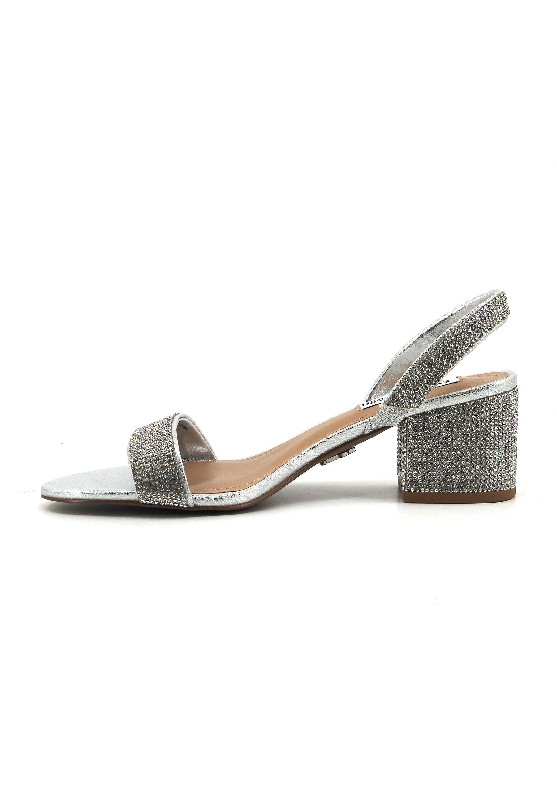 STEVE MADDEN Infused-R Sandalo Donna Crystal Argento INFU04S1 - Sandrini Calzature e Abbigliamento