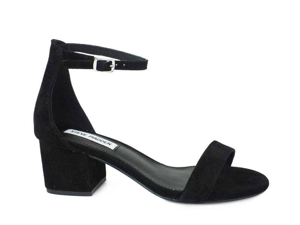 STEVE MADDEN Irenee Sandalo Tacco Medio Camoscio Black IRENEE - Sandrini Calzature e Abbigliamento