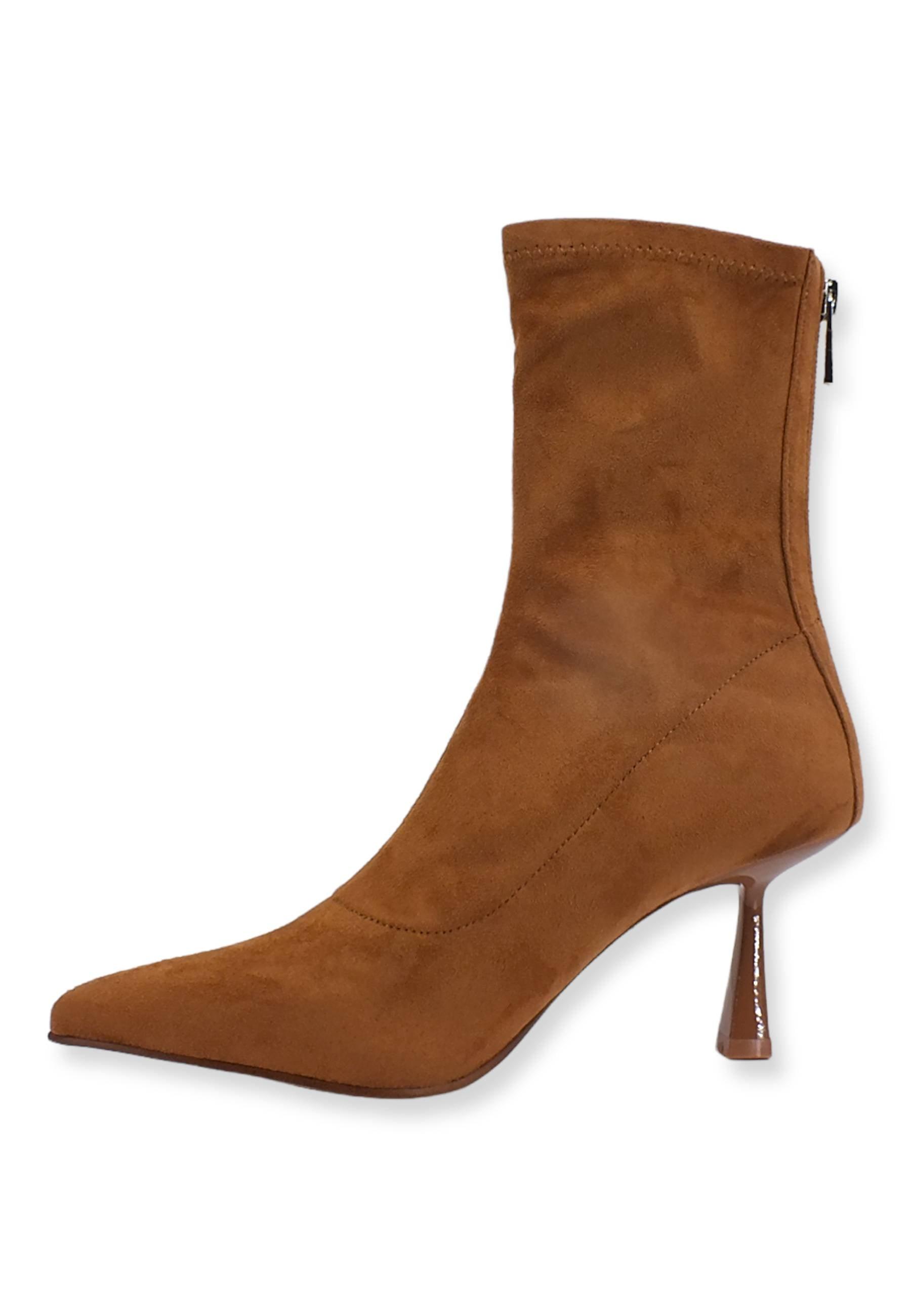 STEVE MADDEN Janet Stivaletto Tacco Marrone Cognac JANE15S1 - Sandrini Calzature e Abbigliamento