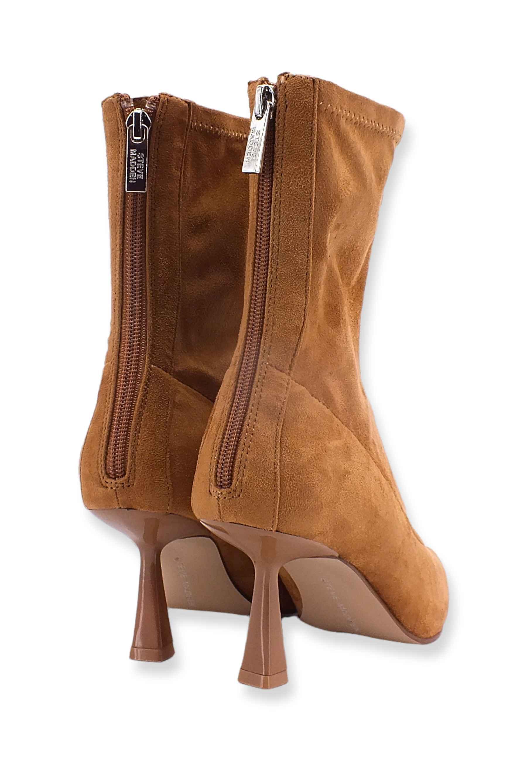 STEVE MADDEN Janet Stivaletto Tacco Marrone Cognac JANE15S1 - Sandrini Calzature e Abbigliamento