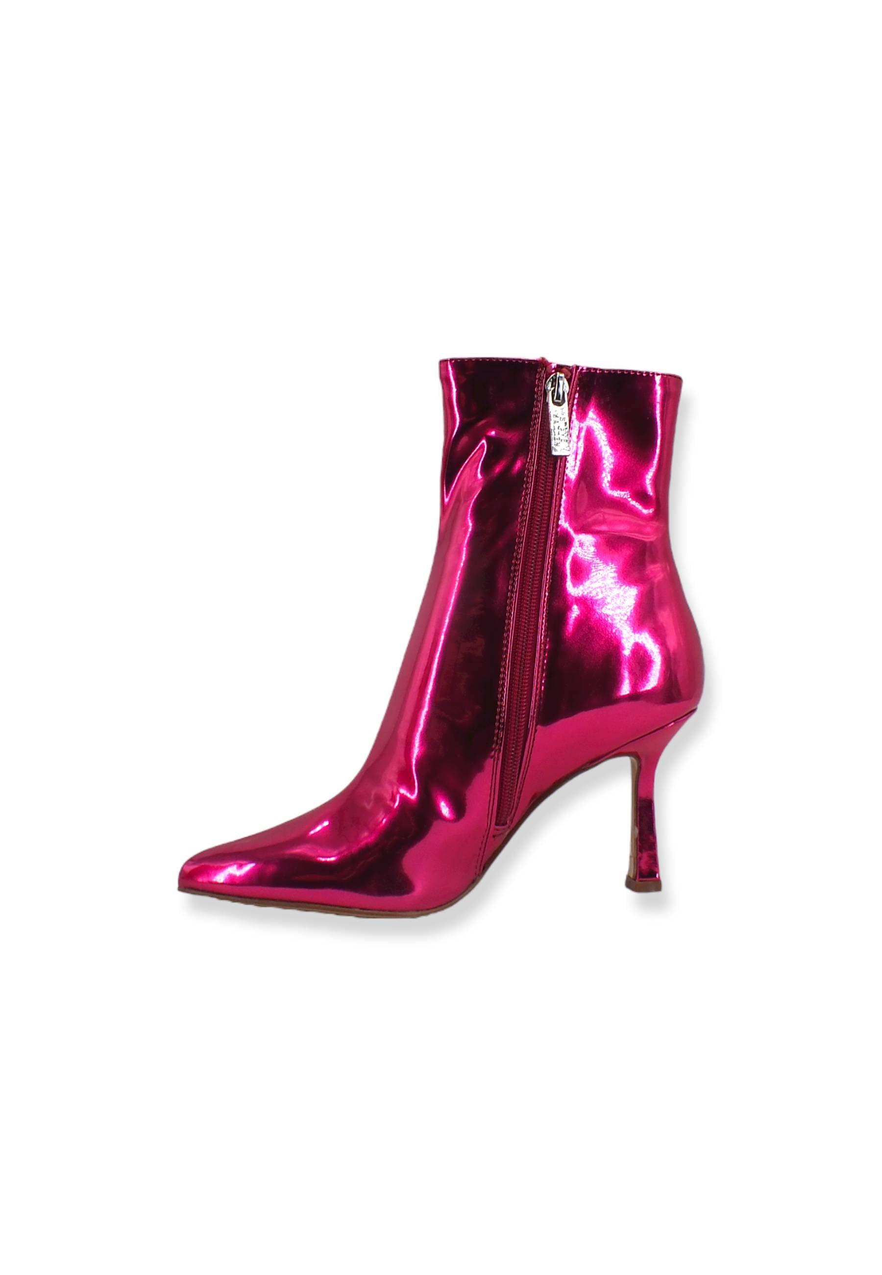 STEVE MADDEN Jazelle Stivaletto Tacco Donna Metal Rosa Fuchsia JAZE01S1 - Sandrini Calzature e Abbigliamento