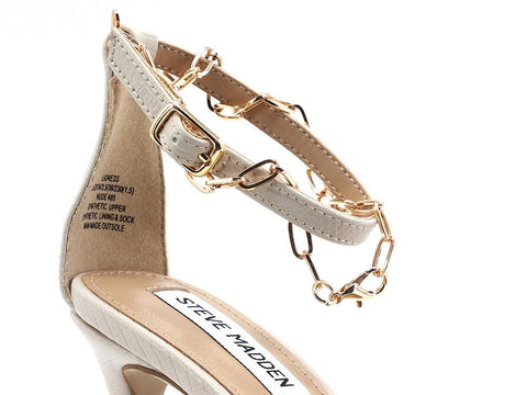 STEVE MADDEN Lioness Dècolletè Tacco Cocco Nude Lizar LION02S1 - Sandrini Calzature e Abbigliamento