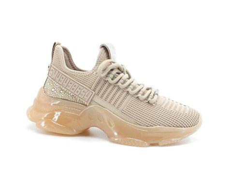 STEVE MADDEN Maxilla-R Sneaker Elastic Strass Blush Multi MAXI09S1 - Sandrini Calzature e Abbigliamento