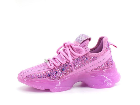STEVE MADDEN Maxilla-R Sneaker Elastic Strass Fluo Eletric Violet MAXI09S1 - Sandrini Calzature e Abbigliamento