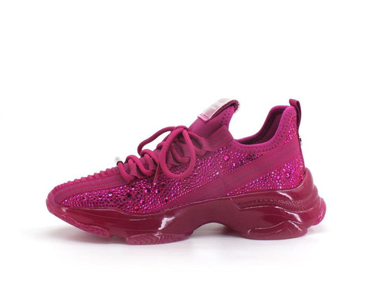 STEVE MADDEN Maxilla-R Sneaker Elastic Strass Magenta MAXI09S1 - Sandrini Calzature e Abbigliamento