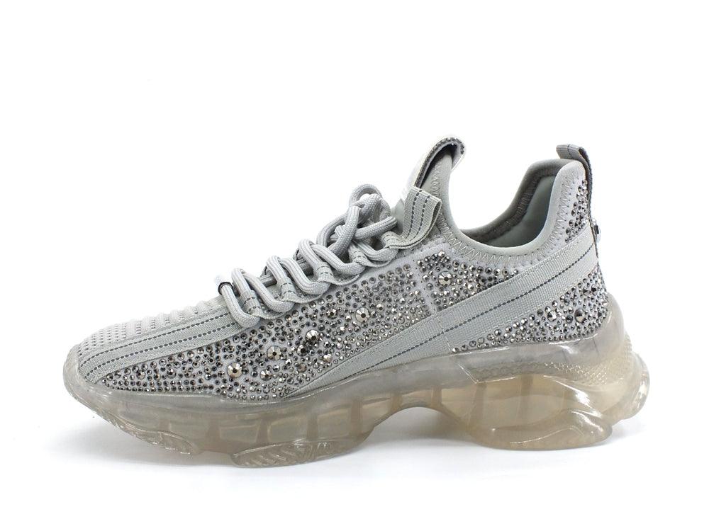 STEVE MADDEN Maxilla-R Sneaker Elastic Tex Strass Grey Multi MAXI09S1 - Sandrini Calzature e Abbigliamento