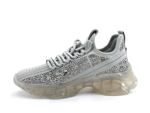 STEVE MADDEN Maxilla-R Sneaker Elastic Tex Strass Grey Multi MAXI09S1 - Sandrini Calzature e Abbigliamento