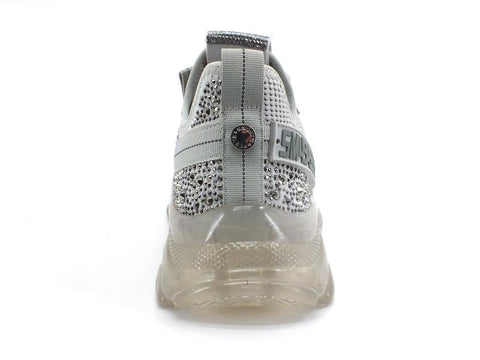STEVE MADDEN Maxilla-R Sneaker Elastic Tex Strass Grey Multi MAXI09S1 - Sandrini Calzature e Abbigliamento