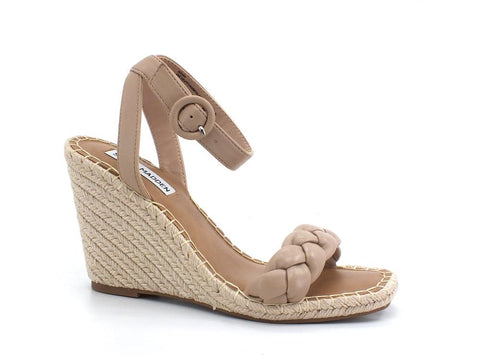 STEVE MADDEN Novah Sandalo Zeppa Corda Beige Tan NOVA04S1 - Sandrini Calzature e Abbigliamento