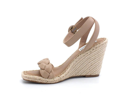 STEVE MADDEN Novah Sandalo Zeppa Corda Beige Tan NOVA04S1 - Sandrini Calzature e Abbigliamento