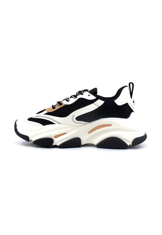 STEVE MADDEN Possession Sneaker Donna Black Tan POSS03S1 - Sandrini Calzature e Abbigliamento