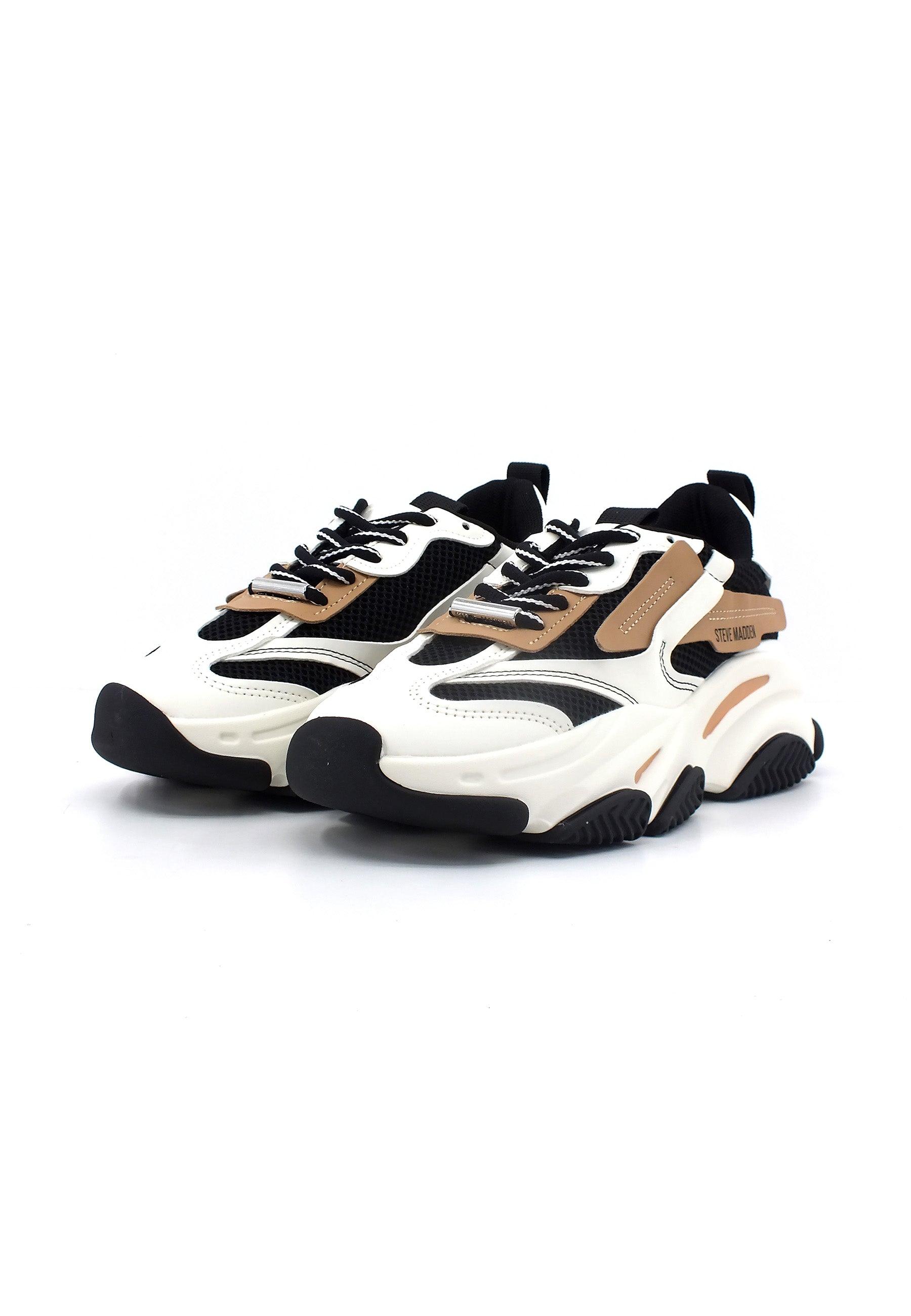 STEVE MADDEN Possession Sneaker Donna Black Tan POSS03S1 - Sandrini Calzature e Abbigliamento