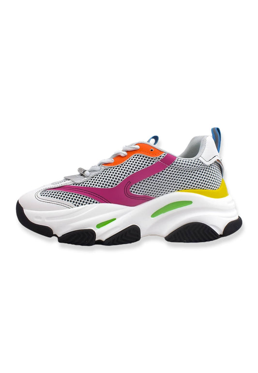 STEVE MADDEN Possession Sneaker Donna Fantasia Bright Multi POSS03S1 - Sandrini Calzature e Abbigliamento