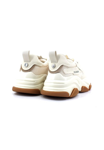 STEVE MADDEN Possession Sneaker Donna White Gun POSS03S1 - Sandrini Calzature e Abbigliamento