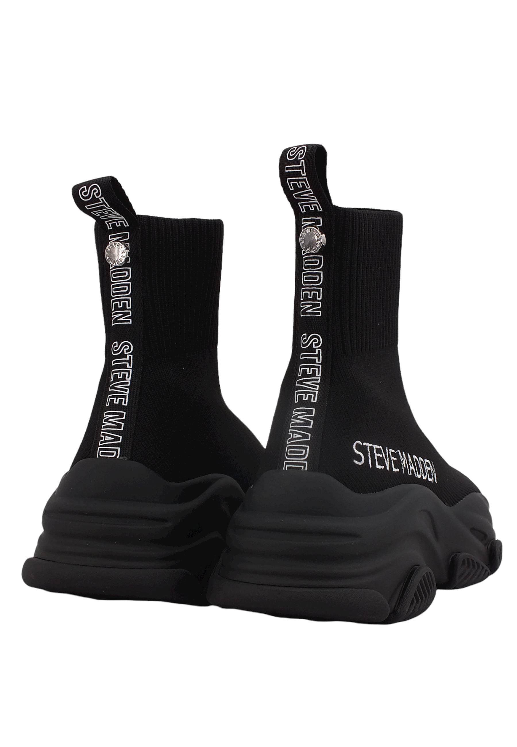 STEVE MADDEN Prodigy Sneaker Calzino Donna Black PROD01S1 - Sandrini Calzature e Abbigliamento