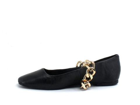 STEVE MADDEN Queenie Ballerina Punta Catena Black QUEE03S1 - Sandrini Calzature e Abbigliamento