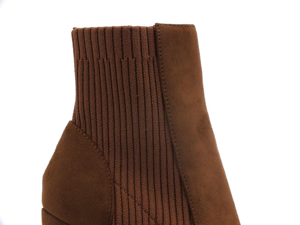 STEVE MADDEN Recite Stivaletto Tronchetto Suede Brown RECI01S1 - Sandrini Calzature e Abbigliamento