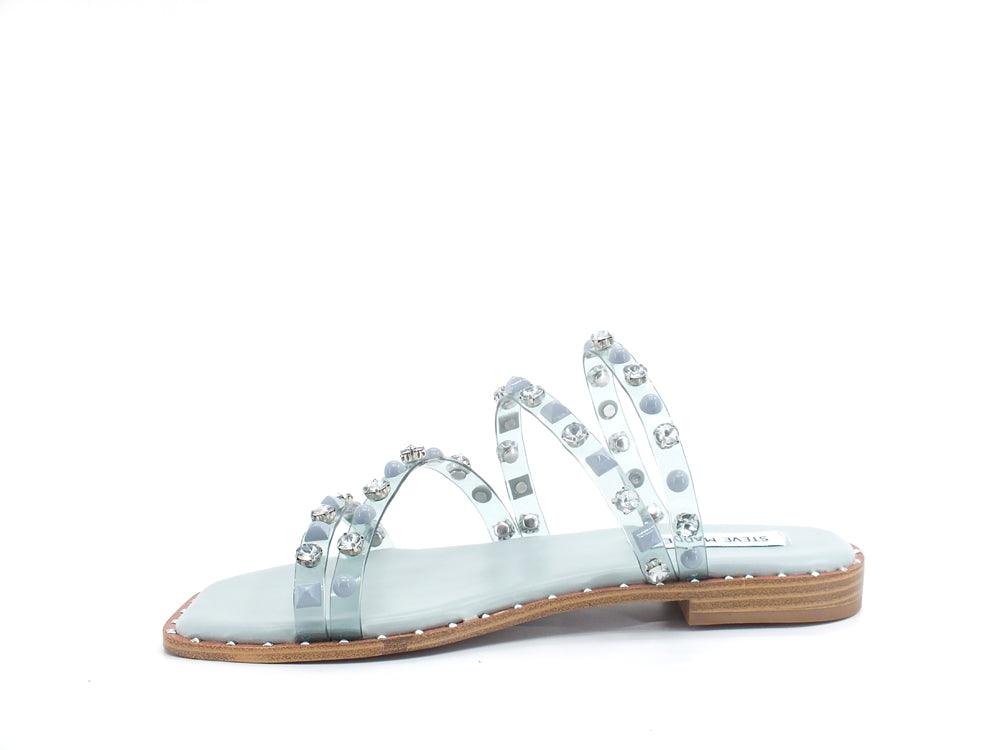 STEVE MADDEN Skyler Ciabatta Borchie Baby Blue SKYL11S1 - Sandrini Calzature e Abbigliamento