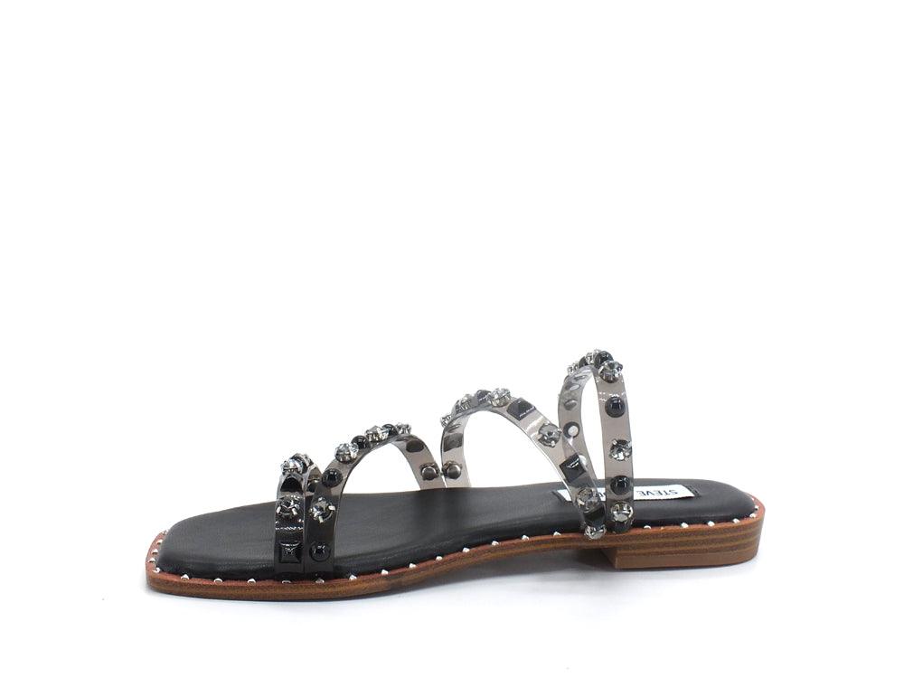 STEVE MADDEN Skyler Ciabatta Borchie Clear Black SKYL11S1 - Sandrini Calzature e Abbigliamento