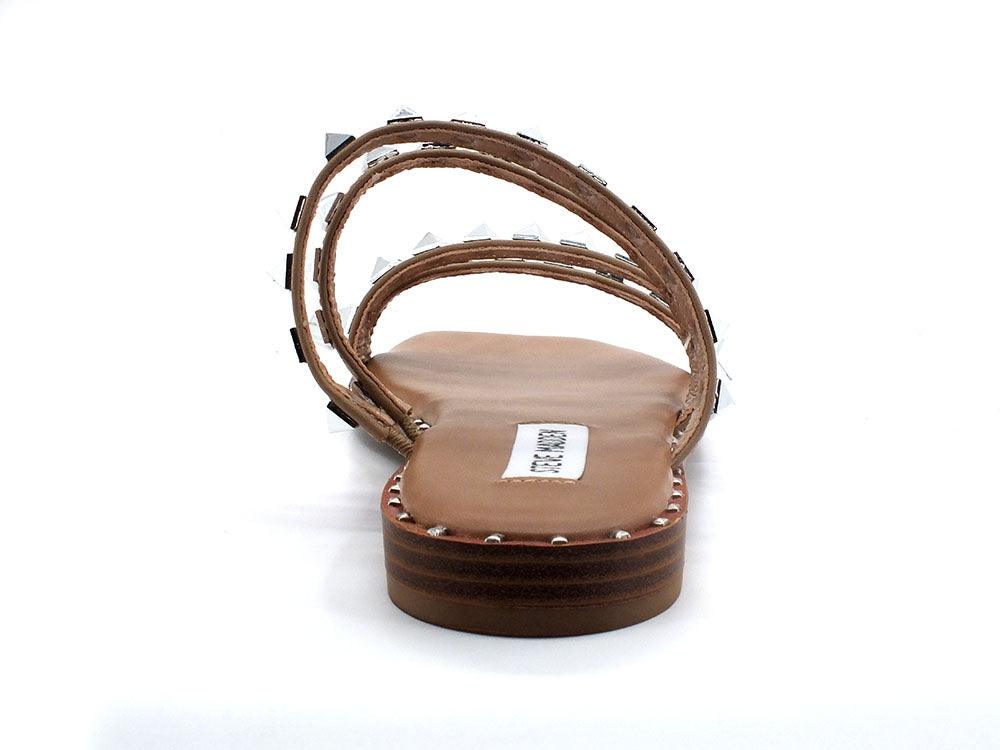 STEVE MADDEN Skyler Ciabatta Listini Borchie Marrone Tan SKYL11S1 - Sandrini Calzature e Abbigliamento