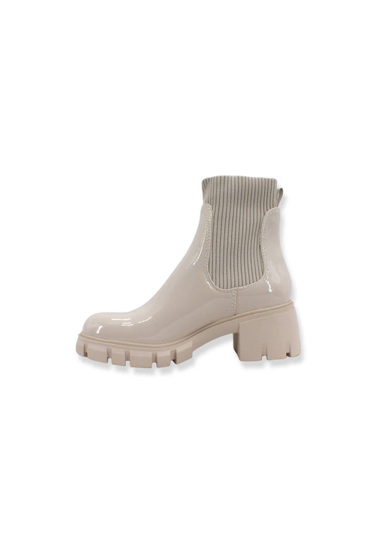 STEVE MADDEN Stivaletto Polacco Donna Beige Bone Patt HUTC01S1 - Sandrini Calzature e Abbigliamento