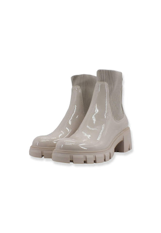 STEVE MADDEN Stivaletto Polacco Donna Beige Bone Patt HUTC01S1 - Sandrini Calzature e Abbigliamento