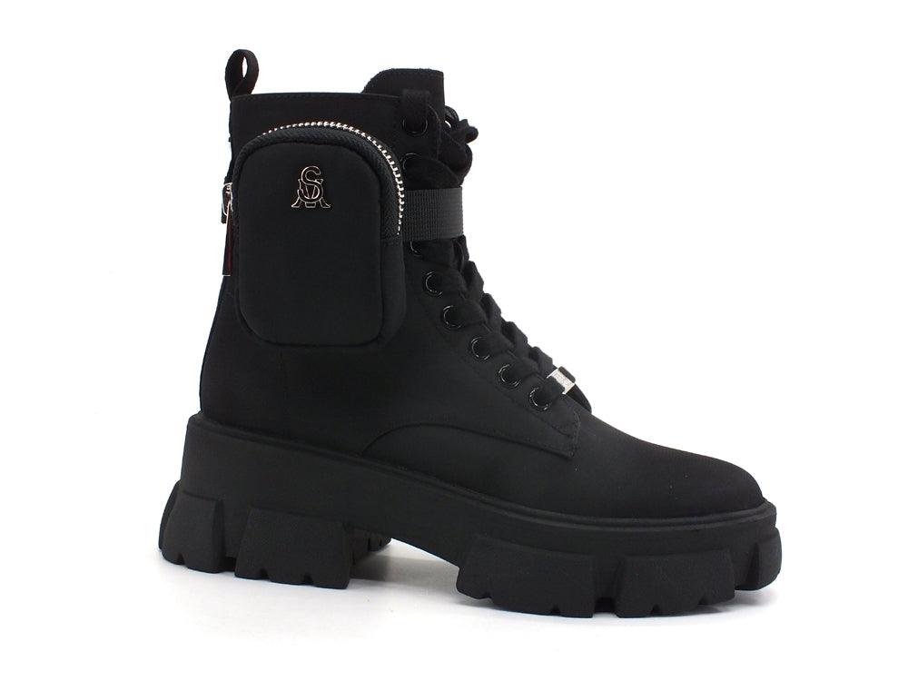 STEVE MADDEN Tanker Anfibio Stivaletto Combact Black TANK04S1 - Sandrini Calzature e Abbigliamento