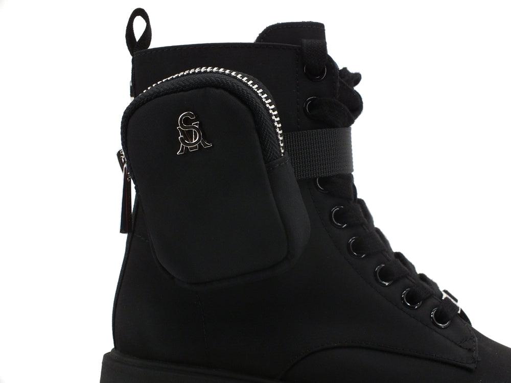 STEVE MADDEN Tanker Anfibio Stivaletto Combact Black TANK04S1 - Sandrini Calzature e Abbigliamento