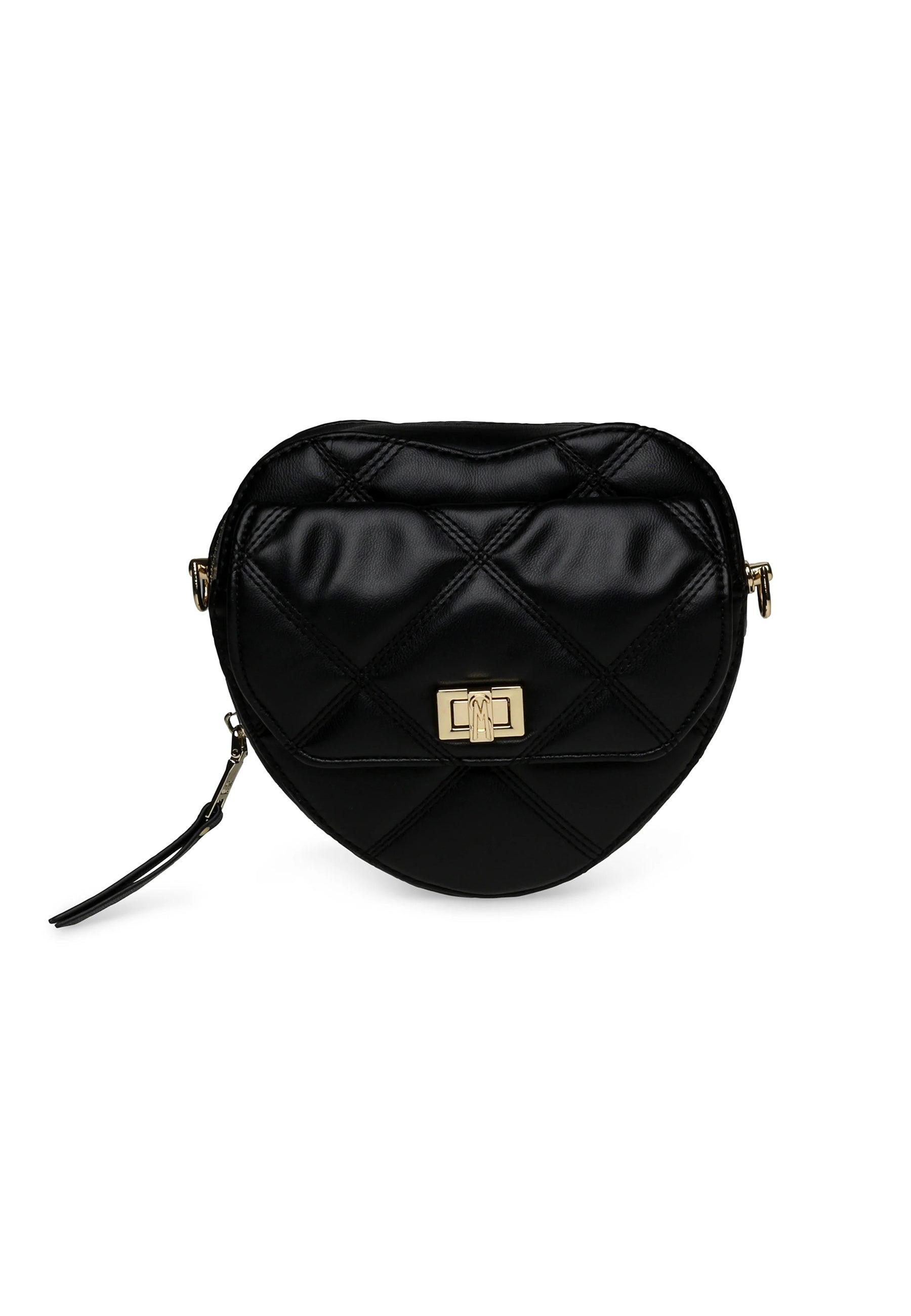 STEVE MADDEN Tracolla Crossbody Black Gold BHEART - Sandrini Calzature e Abbigliamento