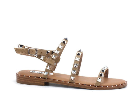 STEVE MADDEN Travel Gladiator Sandalo Borchie Tan TRAV02S1 - Sandrini Calzature e Abbigliamento