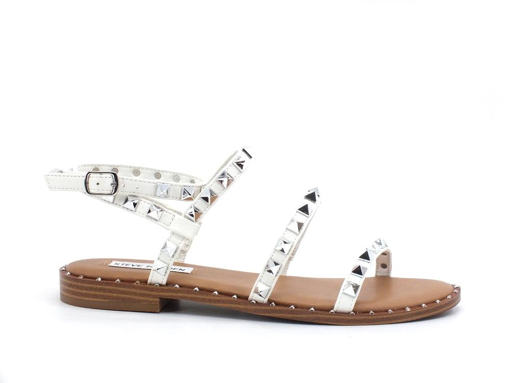 STEVE MADDEN Travel Gladiator Sandalo Borchie White TRAV02S1 - Sandrini Calzature e Abbigliamento