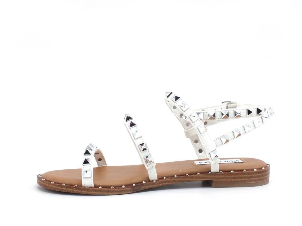 STEVE MADDEN Travel Gladiator Sandalo Borchie White TRAV02S1 - Sandrini Calzature e Abbigliamento